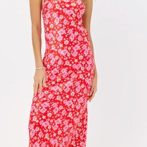 Frankie's Bikinis Isabel Satin Floral Dress